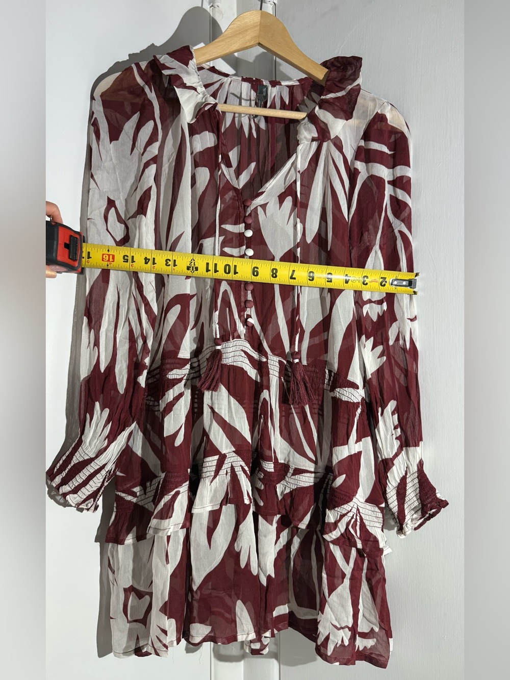 Anthropologie Marais Printed Chiffon Mini Dress - Picture 11 of 16